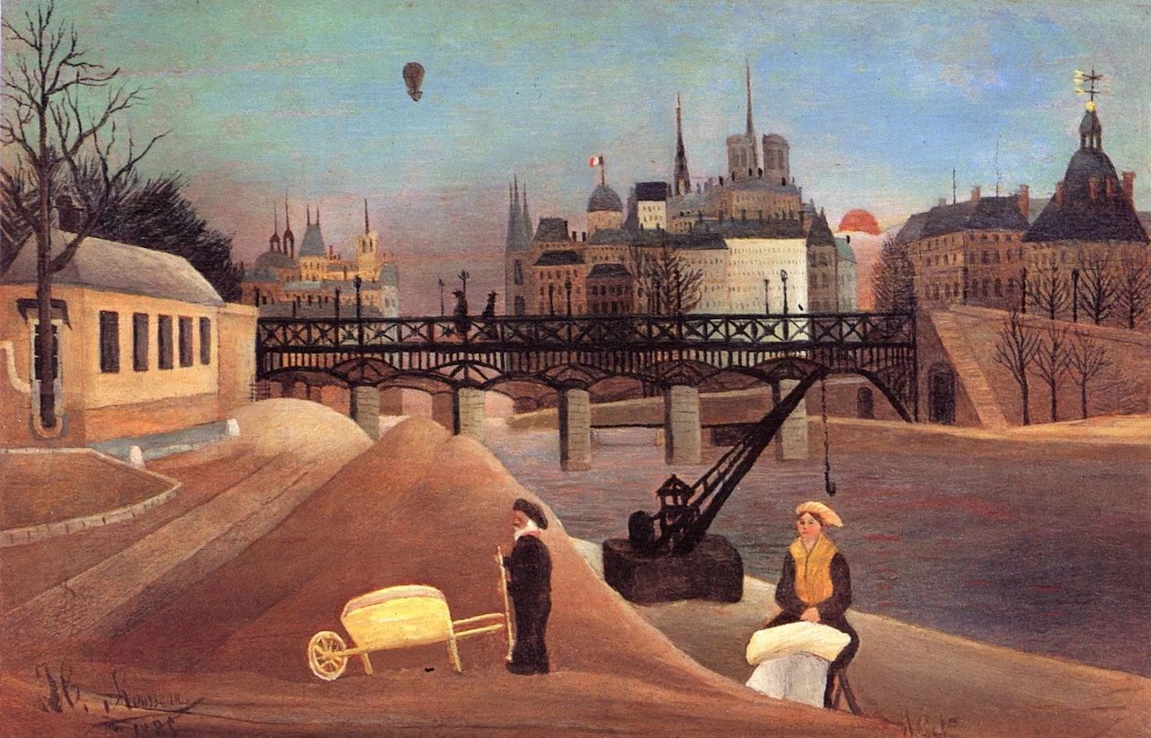 Ile Saint - Louis e Notre, Dame de Paris, 1888